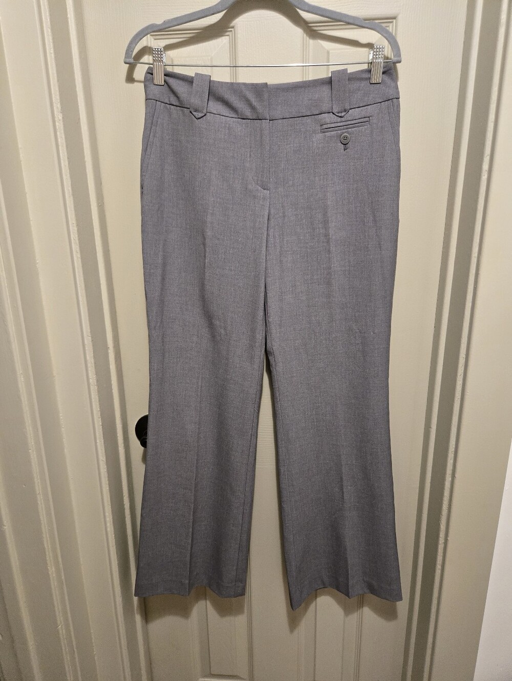 Loft Women's Gray Dress Pants Sz 4P - Classic Straight Leg